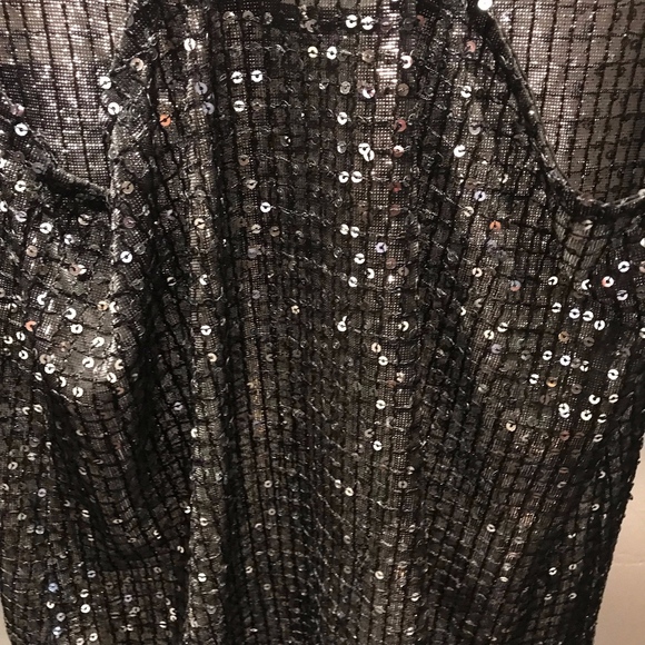 Sequin Razor Back Tank Top - Picture 4 of 7